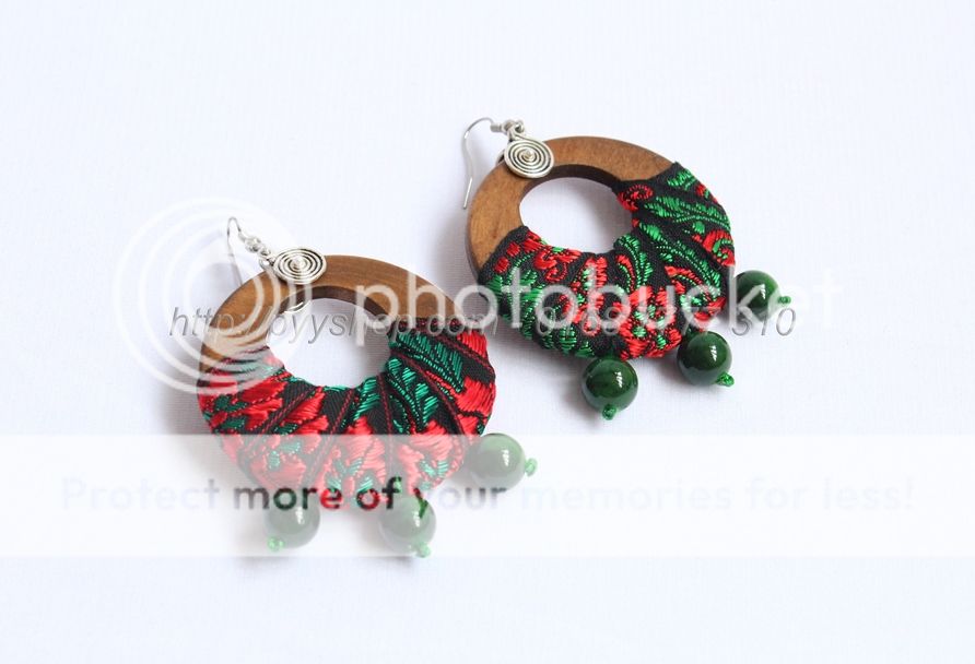 Vòng tay, hoa tai, cột tóc hand-made họa tiết cổ điển. Đảm bảo không đụng hàng! - 3