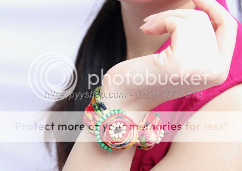 Vòng tay, hoa tai, cột tóc hand-made họa tiết cổ điển. Đảm bảo không đụng hàng! - 7