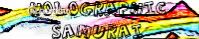 holographic samurai banner